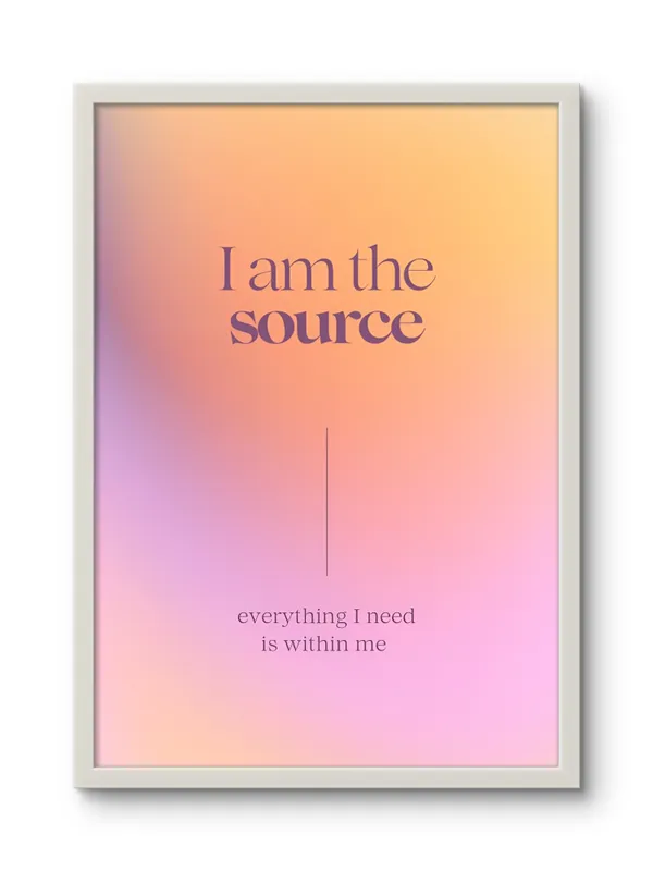 White_Framed_I_Am_The_Source_Fibre_Art_|_For_Home_&_Office_Decor