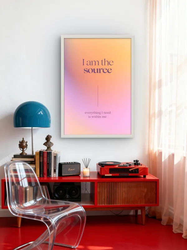 White_Framed_I_Am_The_Source_Fibre_Art_|_For_Home_&_Office_Decor