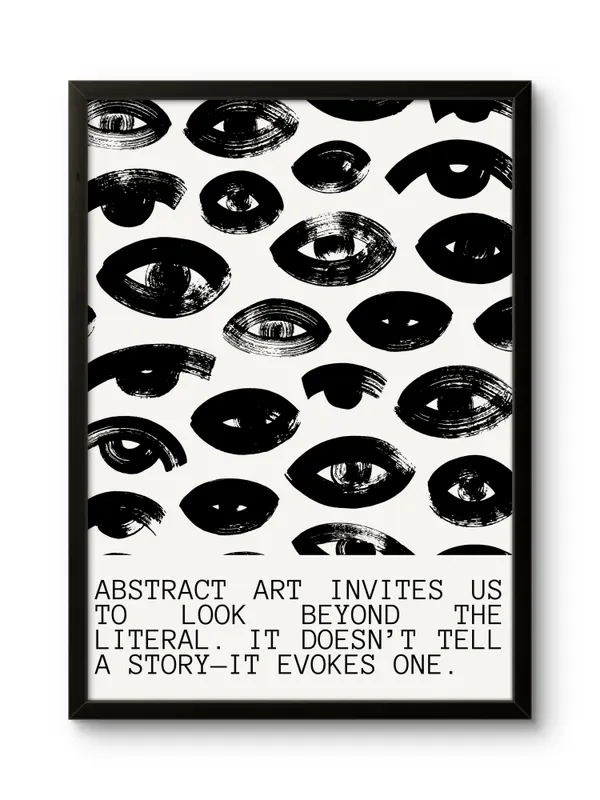Black_Framed_Black_Eyes_Fibre_Art_|_For_Home_&_Office_Decor