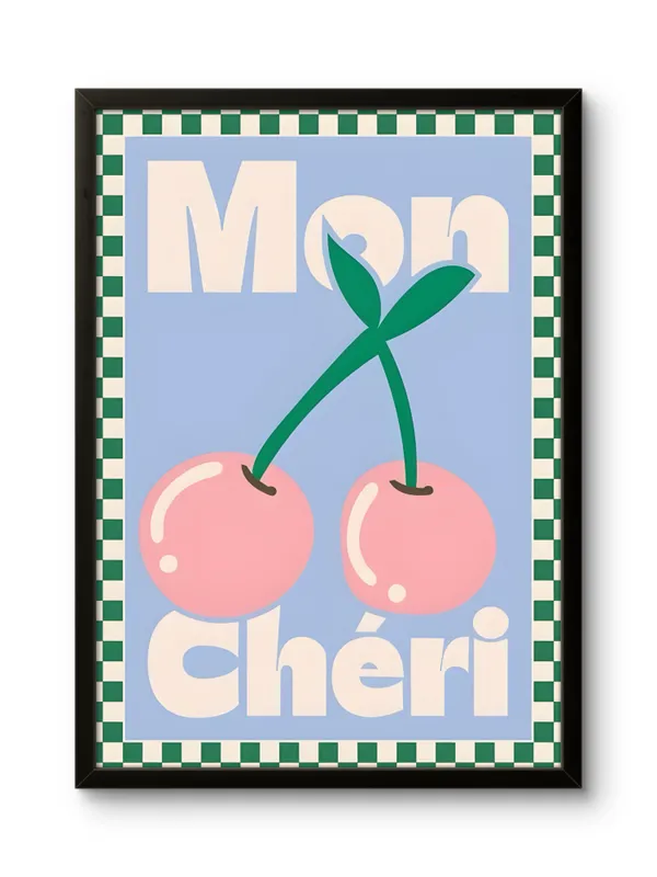 Black_Framed_Mon_Cheri_Fibre_Art_|_For_Home_&_Office_Decor