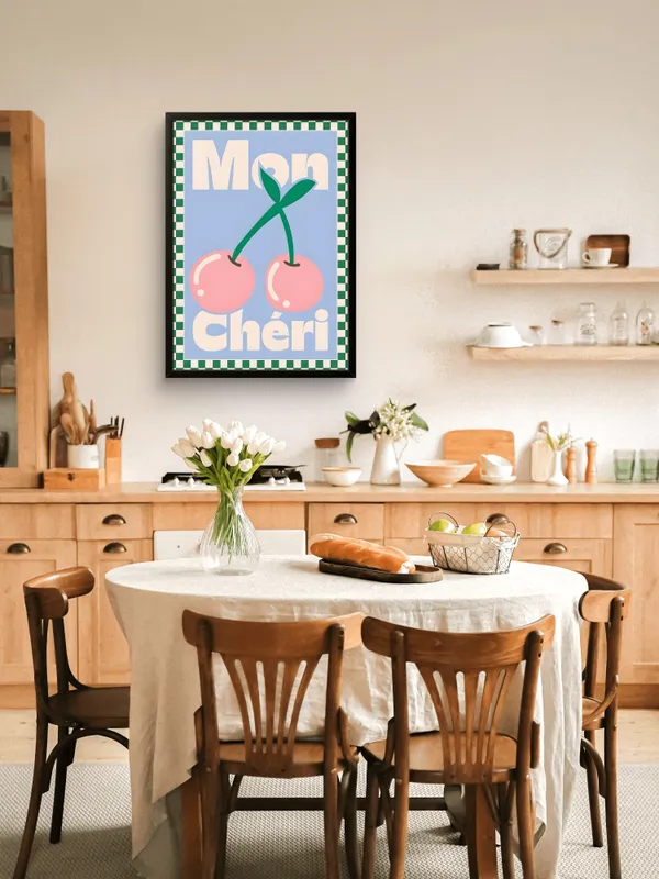 Black_Framed_Mon_Cheri_Fibre_Art_|_For_Home_&_Office_Decor