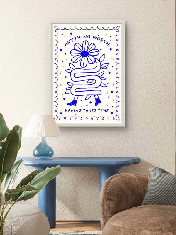 White_Framed_William_Morris_Birds_Fibre_Art_|_For_Home_&_Office_Decor