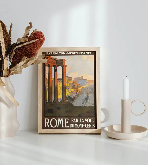 Wooden_Framed_Rome_City_Fibre_Art_|_For_Home_&_Office_Decor