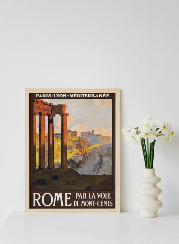 Wooden_Framed_Rome_City_Fibre_Art_|_For_Home_&_Office_Decor