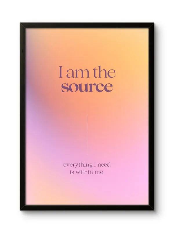 Black_Framed_I_Am_The_Source_Fibre_Art_|_For_Home_&_Office_Decor