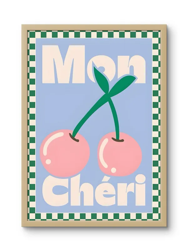 Wooden_Framed_Mon_Cheri_Fibre_Art_|_For_Home_&_Office_Decor