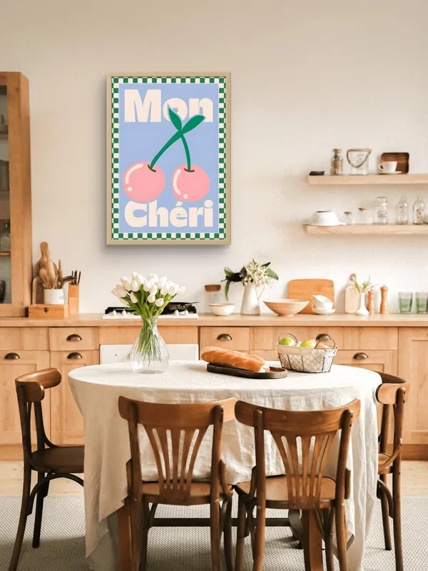 Wooden_Framed_Mon_Cheri_Fibre_Art_|_For_Home_&_Office_Decor