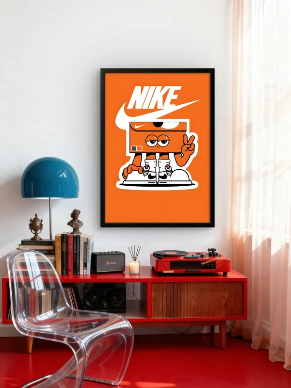 Black_Framed_Nike_Fibre_Art_|_For_Home_&_Office_Decor