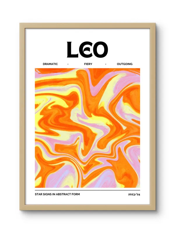 Wooden_Framed_Leo_Sunshine_Fibre_Art_|_For_Home_&_Office_Decor