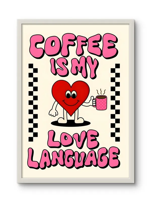 White_Framed_Coffee_Is_My_Love_Language_Fibre_Art_|_For_Home_&_Office_Decor