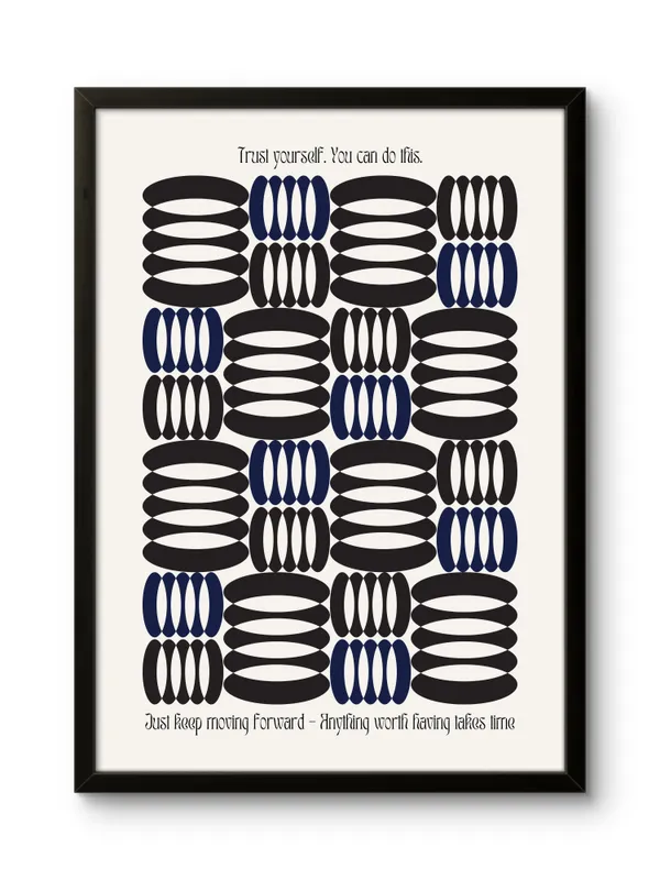 Black_Framed_Abstract_Keep_Moving_Fibre_Art_|_For_Home_&_Office_Decor