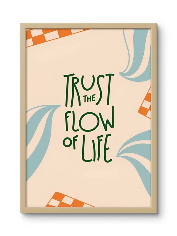 Wooden_Framed_Flow_Of_Life_Fibre_Art_|__For_Home_&_Office_Decor