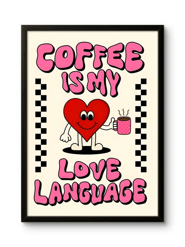 Black_Framed_Coffee_Is_My_Love_Language_Fibre_Art_|_For_Home_&_Office_Decor