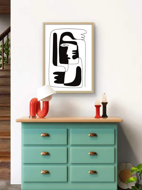 Wooden_Framed_Hands_on_my_Face_Fibre_Art_|_For_Home_&_Office_Decor