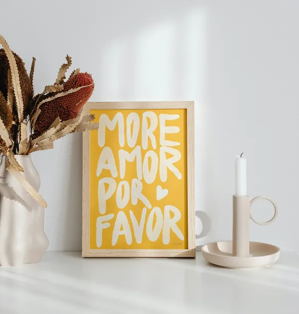 Wooden_Framed_More_Amor_Fibre_Art_|_For_Home_&_Office_Decor