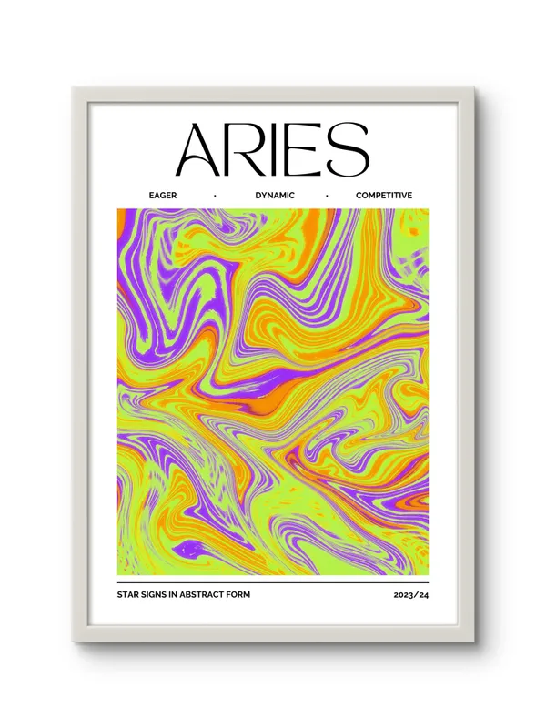 White_Framed_Aries_Sunshine_Fibre_Art_|_For_Home_&_Office_Decor