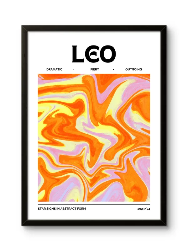 Black_Framed_Leo_Sunshine_Fibre_Art_|_For_Home_&_Office_Decor