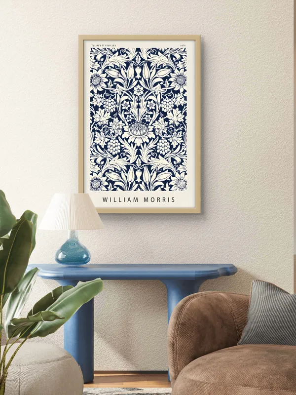 Wooden_Framed_Yellow_Petals_Fibre_Art_|_For_Home_&_Office_Decor