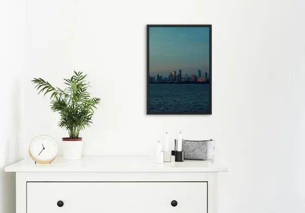 Black_Framed_Mumbai_Marine_Drive_Fibre_Art_|_For_Home_&_Office_Decor