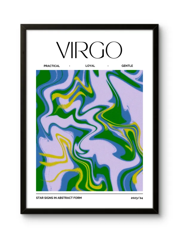Black_Framed_Virgo_Sunshine_Fibre_Art_|_For_Home_&_Office_Decor