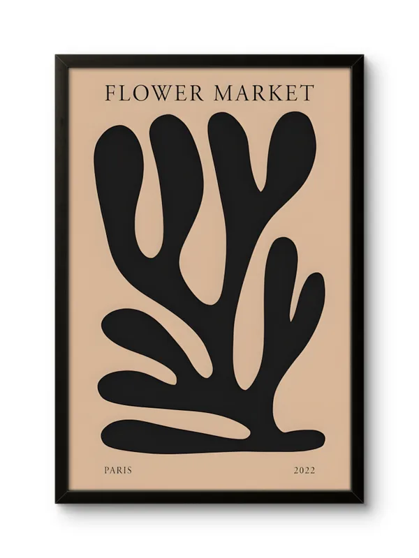 Black_Framed_Flower_Market_Fibre_Art_|_For_Home_&_Office_Decor