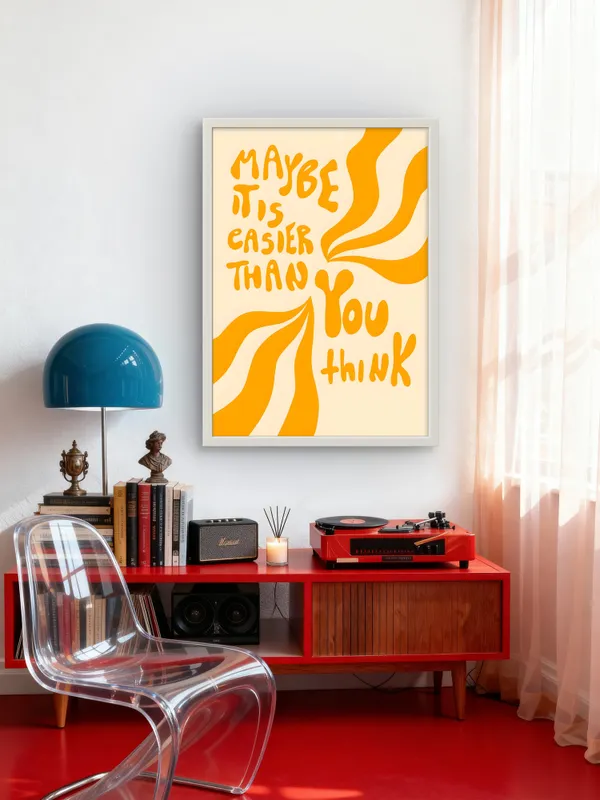 White_Framed_It'S_Easier_Fibre_Art_|_For_Home_&_Office_Decor