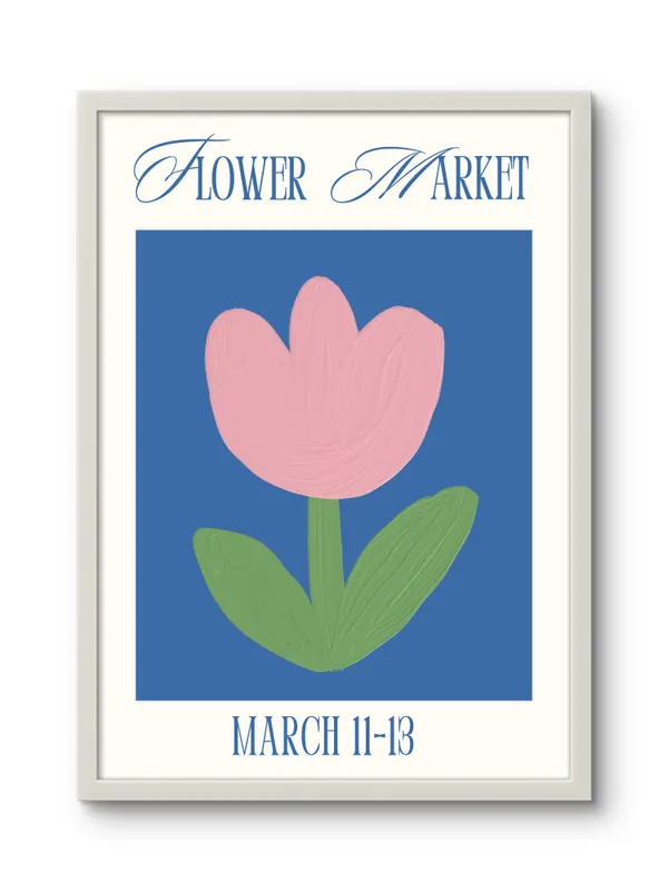 White_Framed_Pink_Petals_Fibre_Art_|_For_Home_&_Office_Decor