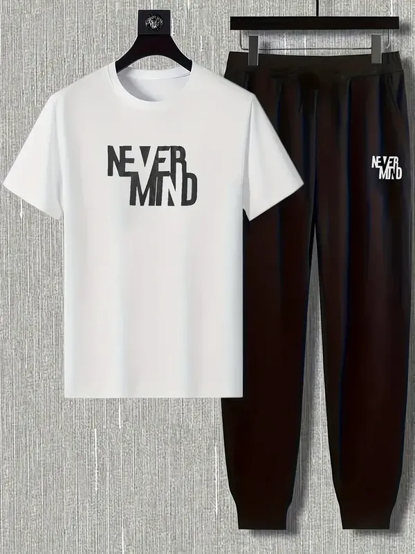 White_Polycotton_Never_Mind_Printed_Trendy_Top_And_Bottom_Set_For_Boys