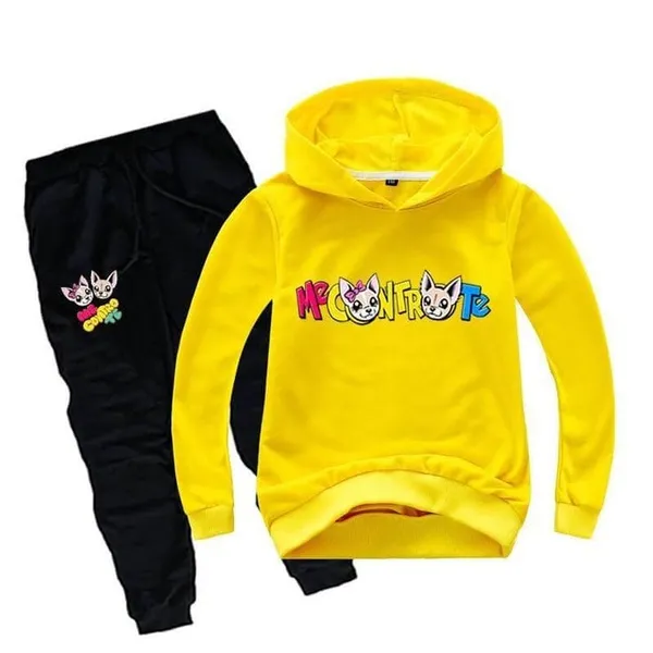 Yellow_Polycotton_Mecontrote_Printed_Trendy_Hooded_Top_And_Bottom_Set_For_Boys