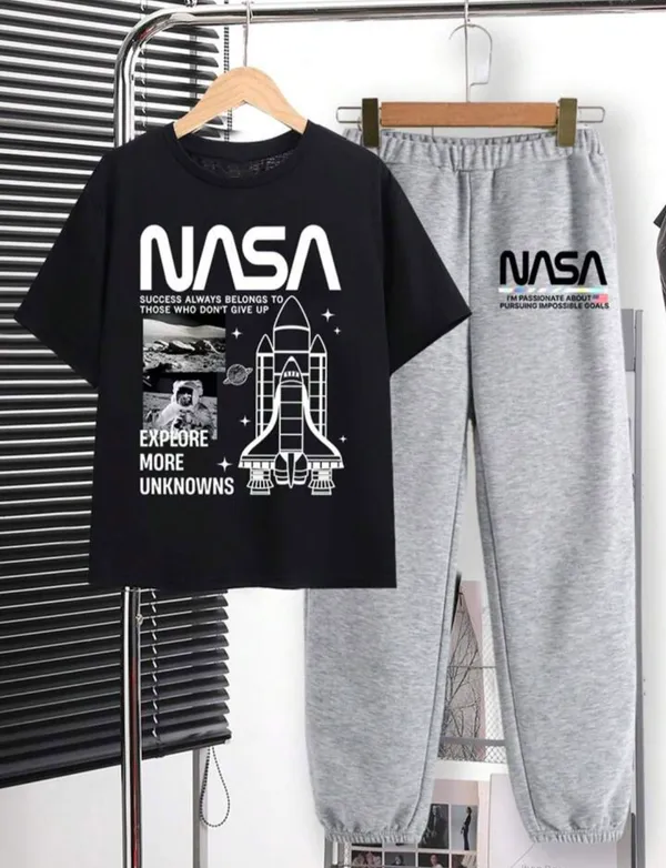 Black_Polycotton_Nasa_Printed_Trendy_Half_Sleeve_Top_And_Bottom_Set_For_Boys