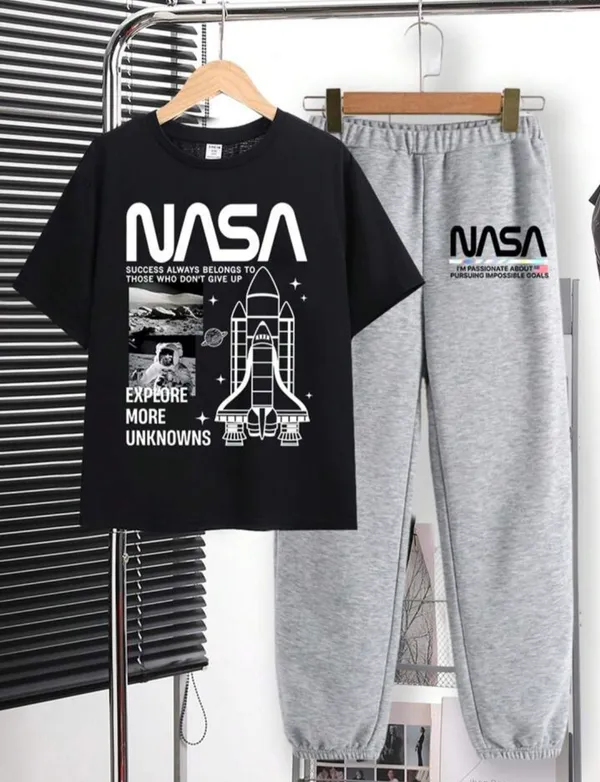 Black_Polycotton_Nasa_Printed_Trendy_Half_Sleeve_Top_And_Bottom_Set_For_Boys