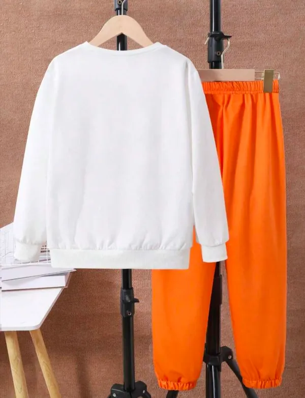 Orange_Polycotton_Break_The_Rule_Printed_Trendy_Top_And_Bottom_Set_For_Boys