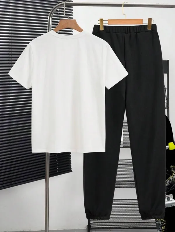 Black_Polycotton_Can_Do_It_Printed_Trendy_Top_And_Bottom_Set_For_Boys