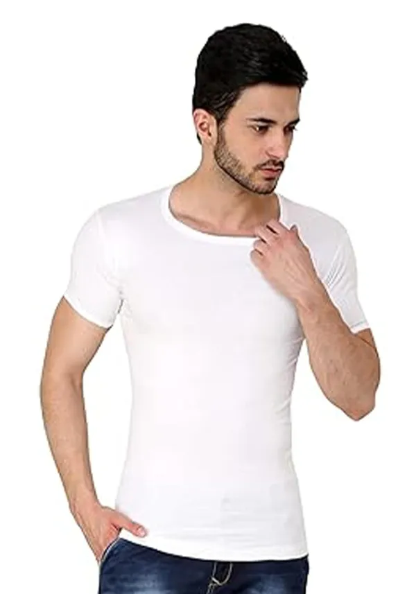 Youngman_Round_Neck_With_Half_Sleeve_Cotton_Vest_Combo_Pack_Of_3_For_Men_100%_Combed_Cotton_Stretchable_&_Breathable_Comfortable_Fit_Ideal_Summer_Innerwear