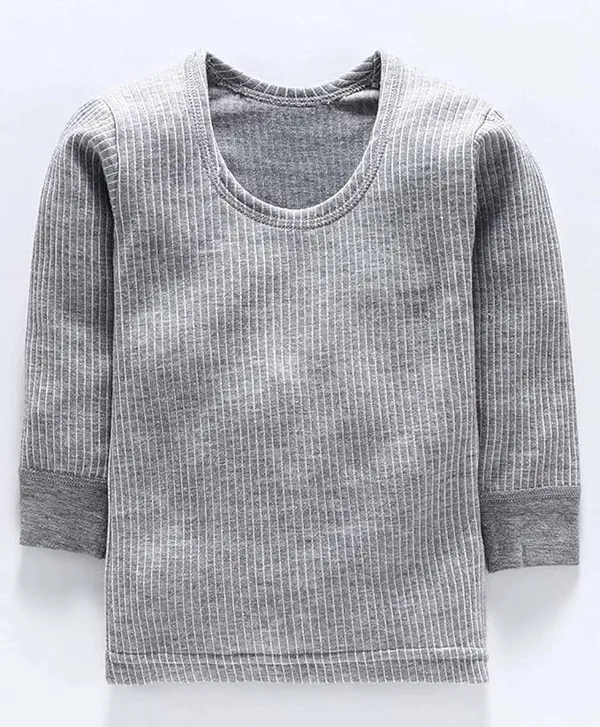 Kids_Winter_Wear_Thermal_Full_Sleeves_Body_Warmer_Top_And_Pyjama_Melange