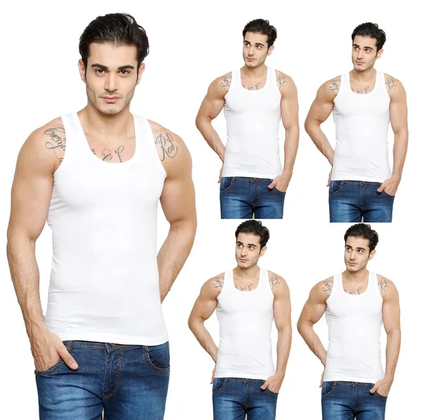 Hero_Round_Neck_Sleeveless_Cotton_Vest_Combo_For_Men_Pack_Of_5_100%_Combed_Cotton_Stretchable_&_Breathable_Comfortable_Fit_Ideal_Summer_Innerwear