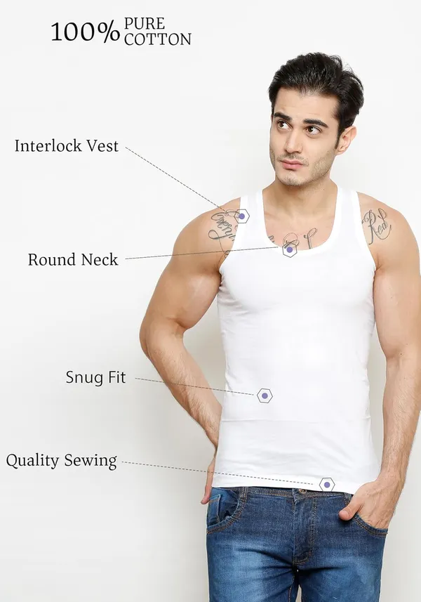 Hero_Round_Neck_Sleeveless_Cotton_Vest_Combo_For_Men_Pack_Of_5_100%_Combed_Cotton_Stretchable_&_Breathable_Comfortable_Fit_Ideal_Summer_Innerwear