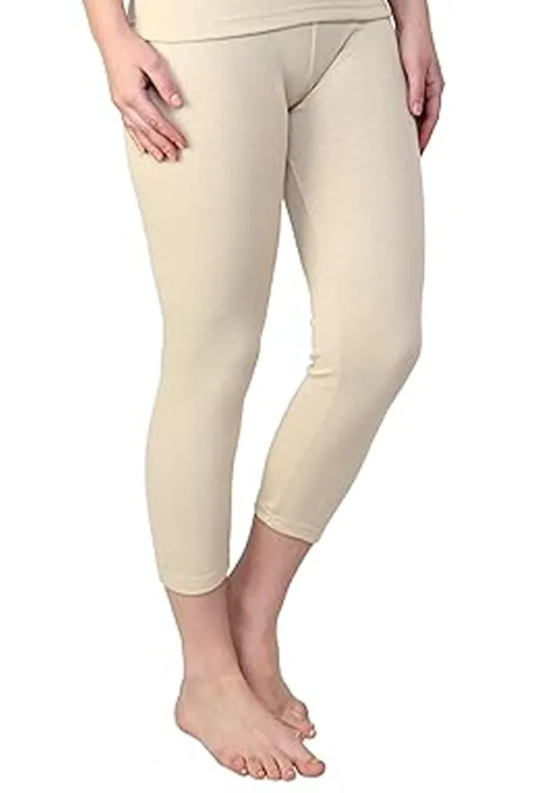 Women's_3/4th_length_Sleeves_Thermal_Top_For_Winter_Warmth_Heat_Retaining_Fabric_Ideal_Foraying_Lightweight_And_Comfortable_Fit_Cold_Weather_Protection