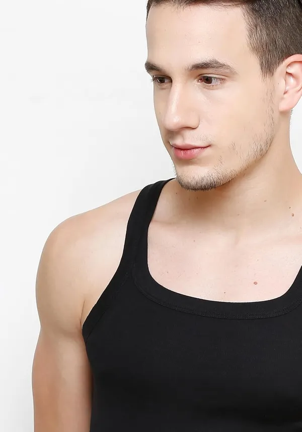 Ribbs_Round_Neck_Sleeveless_Cotton_Vest_Combo_Pack_Of_2_For_Men_100%_Combed_Cotton_Size_&_Navy_Blue_Durable_Breathable_Fabric_Seamless_Design_And_Bodycontouring_Fit