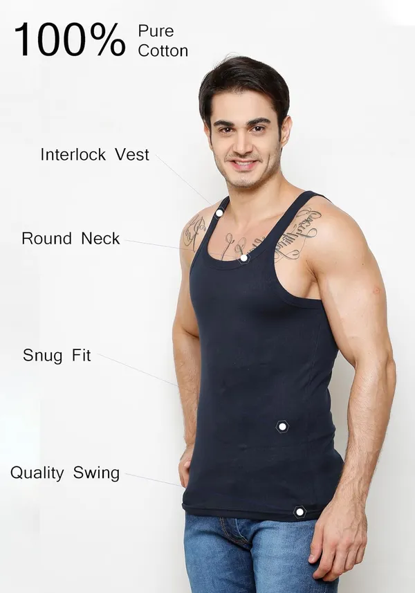 Ribbs_Round_Neck_Sleeveless_Cotton_Vest_Combo_Pack_Of_2_For_Men_100%_Combed_Cotton_Size_&_Navy_Blue_Durable_Breathable_Fabric_Seamless_Design_And_Bodycontouring_Fit