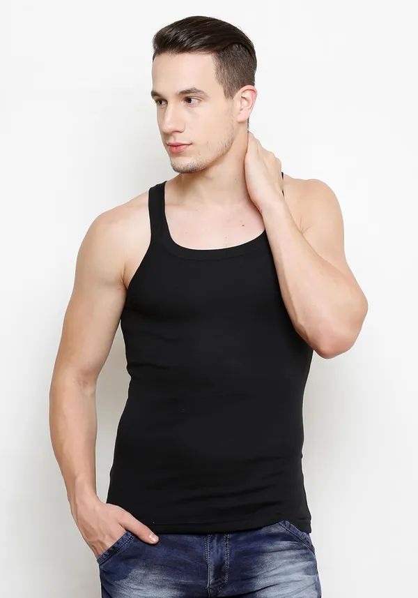 Ribbs_Round_Neck_Sleeveless_Cotton_Vest_Combo_Pack_Of_2_For_Men_100%_Combed_Cotton_Size_Durable_Breathable_Fabric_Seamless_Design_And_Body_contouring_Fit