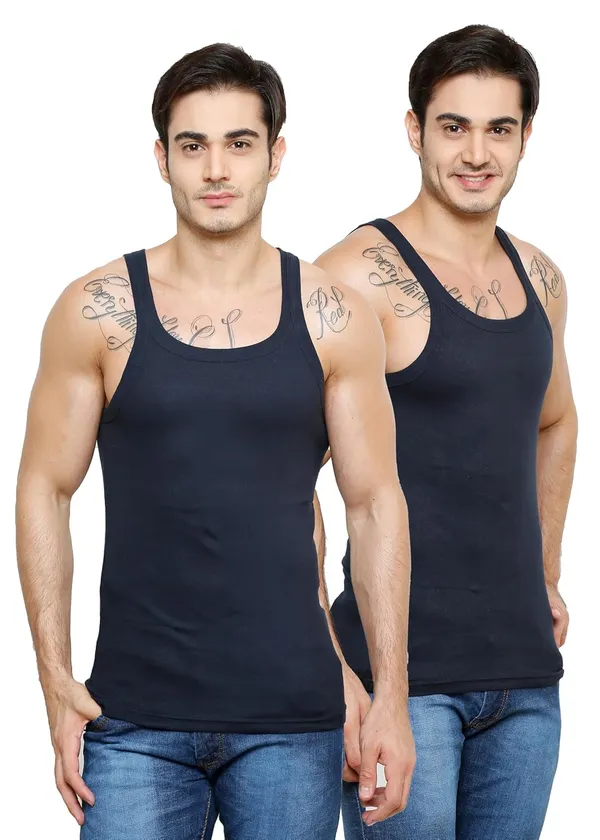 Ribbs_Round_Neck_Sleeveless_Cotton_Vest_Combo_Pack_Of_2_For_Men_100%_Combed_Cotton_Size_Color_Navy_Blue_Durable_Breathable_Fabric_Seamless_Design_And_Bodycontouring_Fit