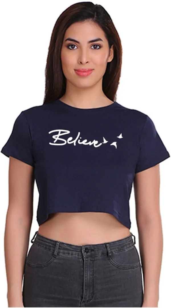 Dark_Blue_Casual_Printed_Pure_Cotton_Crop_Top_For_Women