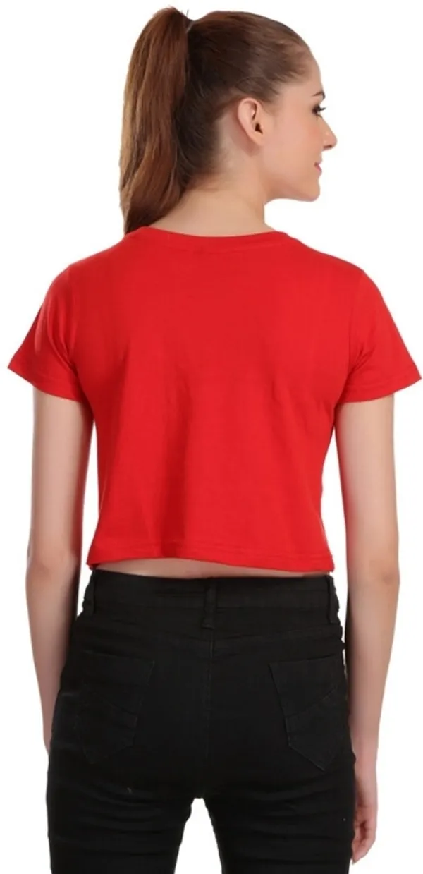 Red_Casual_Printed_Pure_Cotton_Crop_Top_For_Women