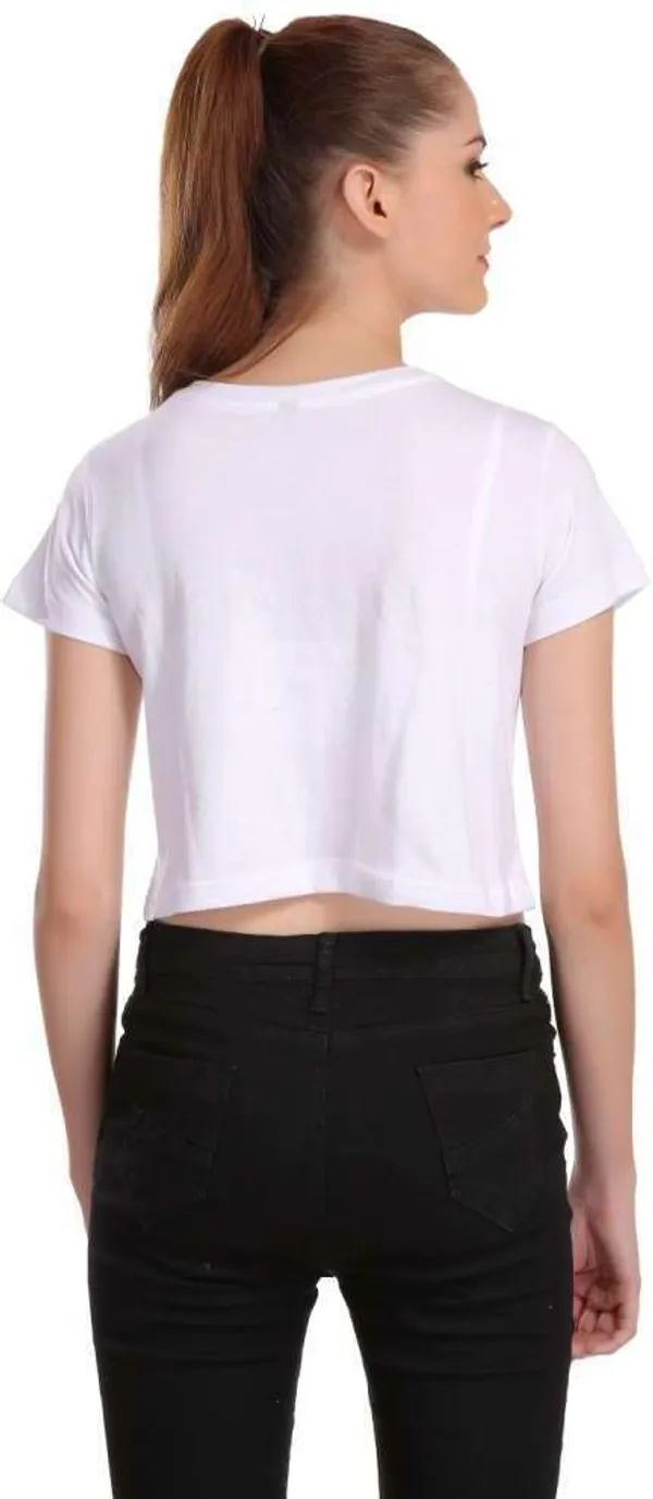 White_Casual_Printed_Pure_Cotton_Crop_Top_For_Women