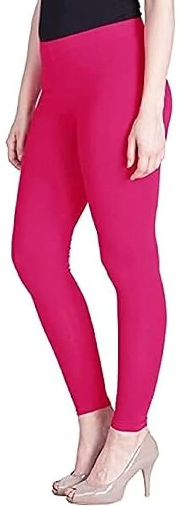 Multicolor_Cotton_Blend_Solid_Casual_Ethnic_Wear_Leggings_For_Women