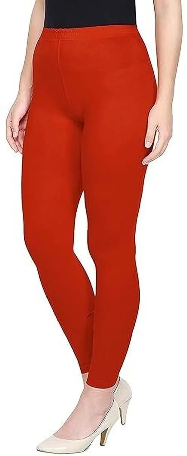 Multicolor_Cotton_Blend_Solid_Casual_Ethnic_Wear_Leggings_For_Women