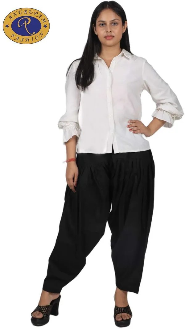 Black_Regular_Pure_Cotton_Solid_Salwar_For_Women