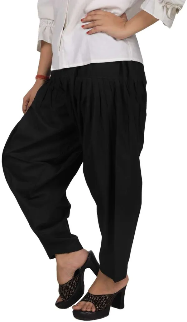 Black_Regular_Pure_Cotton_Solid_Salwar_For_Women