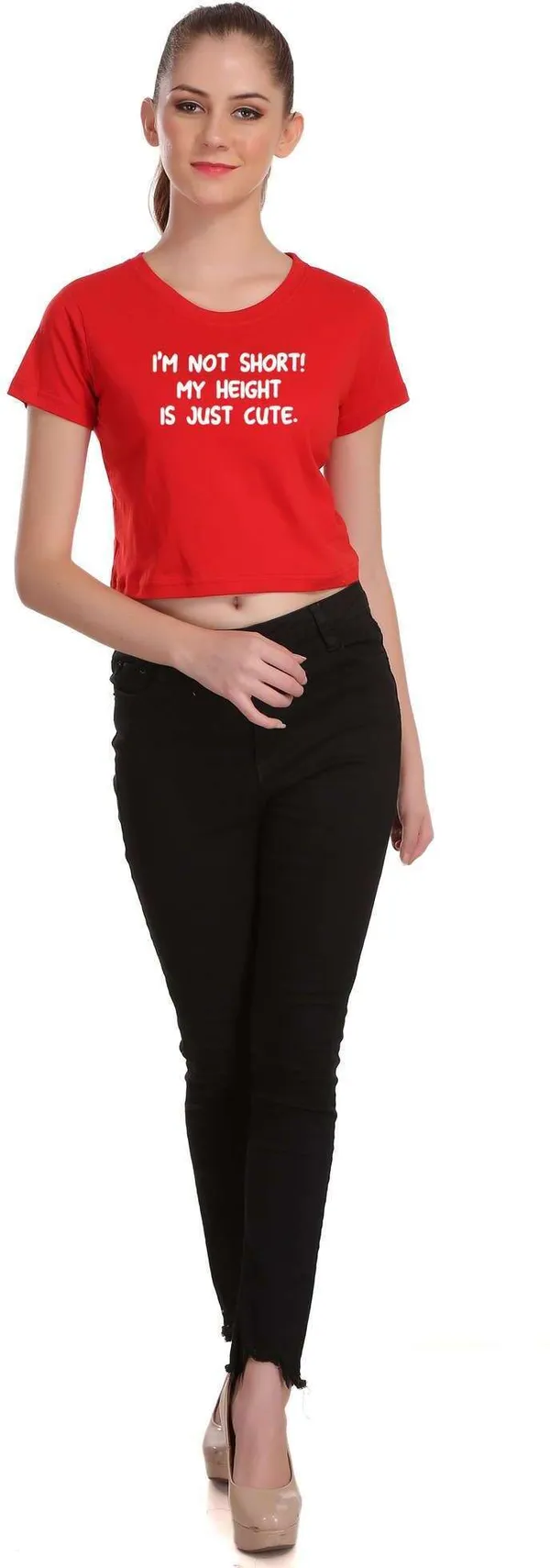 Red_Casual_Printed_Pure_Cotton_Crop_Top_For_Women